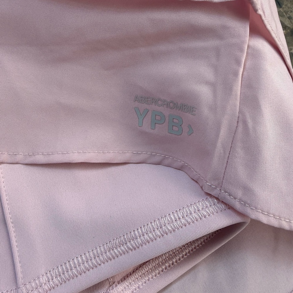 Abercrombie Fitch Pink Pleated Mini Skirt Preppy School Girl size 14-16 - Picture 7 of 9